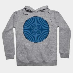 Reaction Diffusion Ornament (Blue) Hoodie